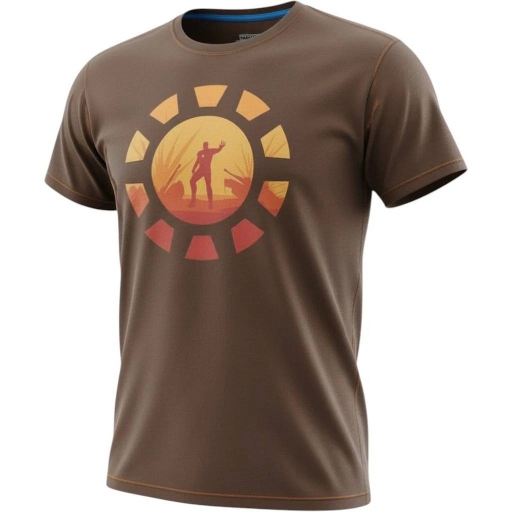 Marvel Threadless Iron Man You Cant Stop Me Brown Graphic T-Shirt Medium Mens